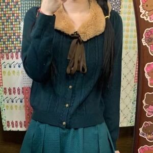 Axes Femme Fur Tippet Cardigan